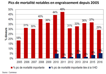 Pics de mortalité