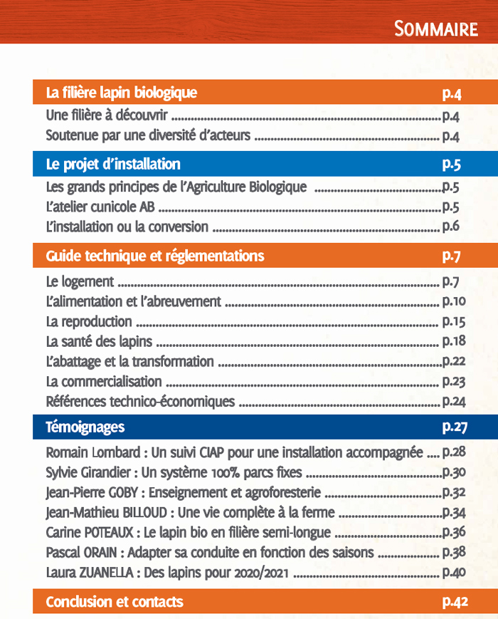 Plan ouvrage