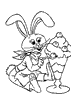 Dessin lapin rabbit coloriage 637 x 900 pixels