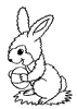 Dessin lapin rabbit coloriage 637 x 900 pixels
