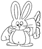 Dessin lapin rabbit coloriage 611 x 723 pixels