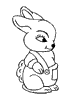 Dessin lapin rabbit coloriage 641 x 904 pixels