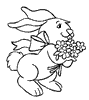 Dessin lapin rabbit coloriage 577 x 645 pixels