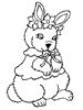 Dessin lapin rabbit coloriage 598 x 702 pixels