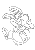 Dessin lapin rabbit coloriage  637 x 900 pixels