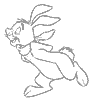 Dessin lapin rabbit coloriage 624 x 678 pixels