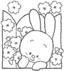 Dessin lapin rabbit coloriage 249 x 278 pixels