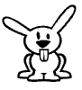 Dessin lapin rabbit coloriage 439 x 480 pixels