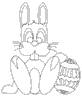 Dessin lapin rabbit coloriage 519 x 632 pixels