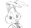 Dessin lapin rabbit coloriage 444 x 400 pixels