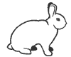 Dessin lapin rabbit coloriage 750 x 600 pixels