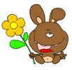 lapin Fleur - Rabbit Flower