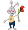 lapin Fleur - Rabbit Flower