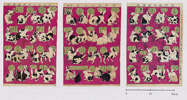 Panneaux du programme d'une exposition japonaise - Nishiki-e daté de 1873